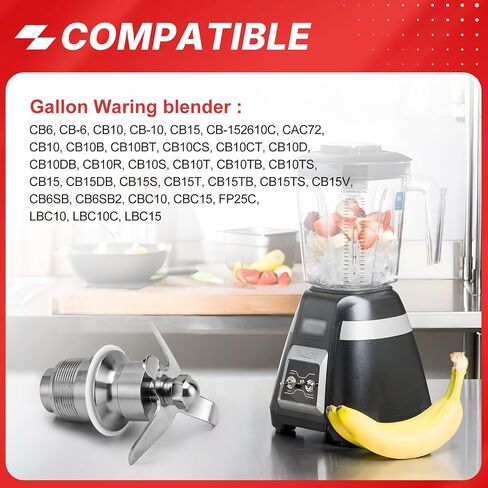 502977 مزج تجميع الشفرة قطع الخلاط الجزء 502977 502975 18396 متوافق مع Waring CB6 / CB10 / CB15 غالون مزيج in Kuwait