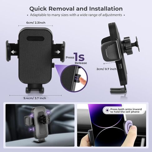 Car Phone Holder Mount Compatible with Nissan Rogue 2021-2025/Altima 19-25/Sentra 20-25 Accessories Custom Screen & Mobile Phone 360°Adjustable Cell Phone Car Decoration Mods Car Mount Tablet(8Inch) in Saudi Arabia