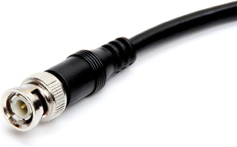 Cmple - BNC Male to BNC Male, RG59u, 75ohm coaxial Cable (Black, 12FT) in Saudi Arabia