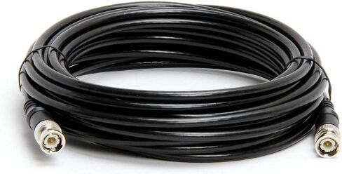 Cmple - BNC Male to BNC Male, RG59u, 75ohm coaxial Cable (Black, 12FT) in Saudi Arabia
