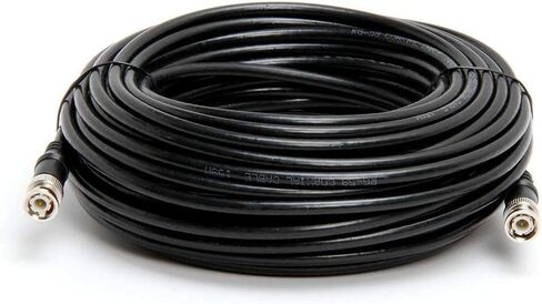 Cmple - BNC Male to BNC Male, RG59u, 75ohm coaxial Cable (Black, 12FT) in Saudi Arabia