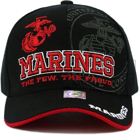 USMC Hat, Marine Corps Hat - Size Adjustable, Officially Licensed, Marine Corps Gifts, USMC Hats for Men, Veteran in Saudi Arabia