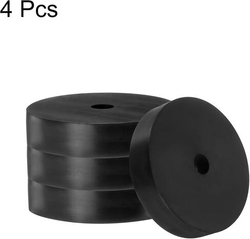 uxcell 4pcs Rubber Spacers 80mm OD x 12mm ID x 20mm Height Round Anti Vibration Spacer Rubber Bushing Grommets Thick Rubber Washers for Home Car Accessories in Saudi Arabia