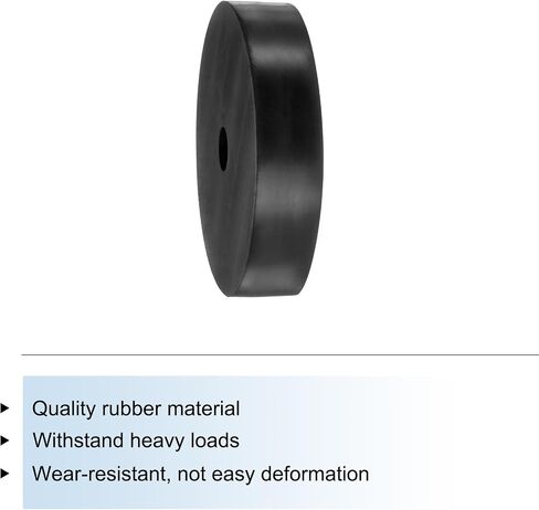 uxcell 4pcs Rubber Spacers 80mm OD x 12mm ID x 20mm Height Round Anti Vibration Spacer Rubber Bushing Grommets Thick Rubber Washers for Home Car Accessories in Saudi Arabia