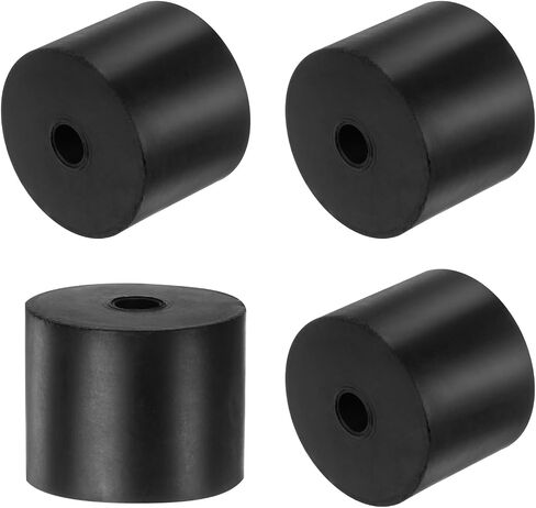 uxcell 4pcs Rubber Spacers 80mm OD x 12mm ID x 20mm Height Round Anti Vibration Spacer Rubber Bushing Grommets Thick Rubber Washers for Home Car Accessories in Saudi Arabia