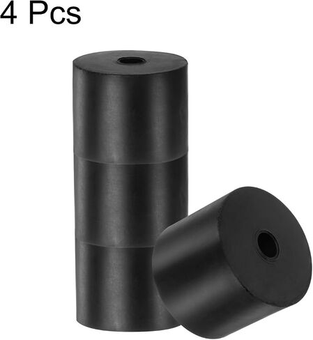uxcell 4pcs Rubber Spacers 80mm OD x 12mm ID x 20mm Height Round Anti Vibration Spacer Rubber Bushing Grommets Thick Rubber Washers for Home Car Accessories in Saudi Arabia