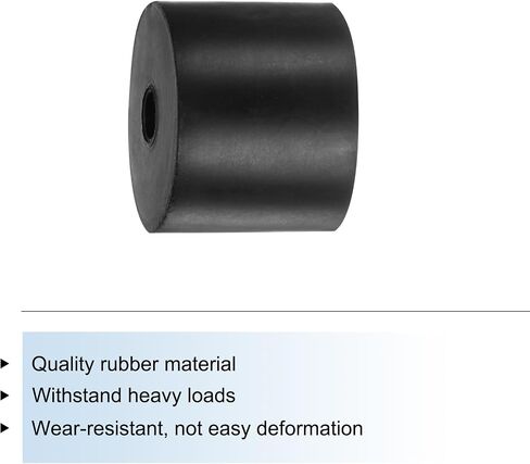 uxcell 4pcs Rubber Spacers 80mm OD x 12mm ID x 20mm Height Round Anti Vibration Spacer Rubber Bushing Grommets Thick Rubber Washers for Home Car Accessories in Saudi Arabia