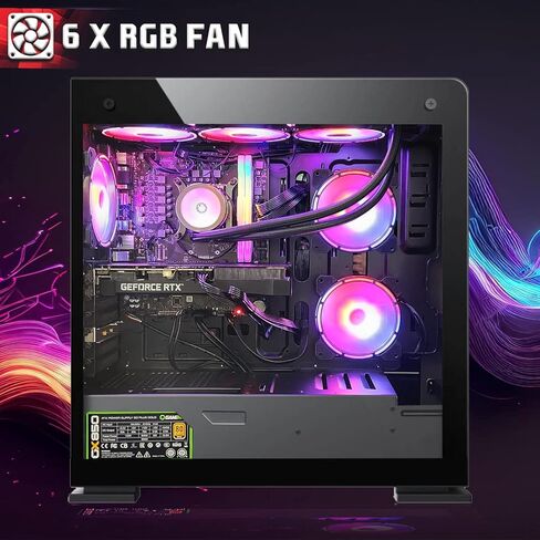 Aurora Max Gaming Tower PC- Intel Core I5 ​​12th Gen ، RTX 3060 12GB 192 بت ، 32 جيجابايت RGB RAM ، 256GB NVME ، 4TB HDD ، RGB مفتاح الماوس ، سماعة الرأس ، تبريد السائل ، كاميرا الويب ، وين 11 in Kuwait