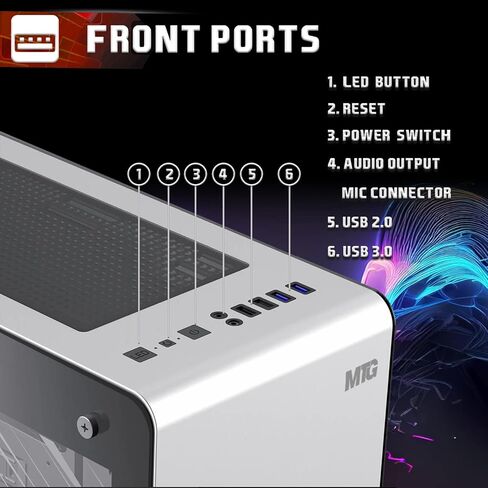 Aurora Max Gaming Tower PC- Intel Core I5 ​​12th Gen ، RTX 3060 12GB 192 بت ، 32 جيجابايت RGB RAM ، 256GB NVME ، 4TB HDD ، RGB مفتاح الماوس ، سماعة الرأس ، تبريد السائل ، كاميرا الويب ، وين 11 in Kuwait