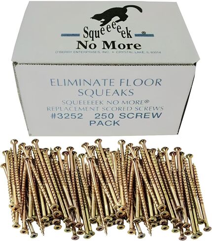 O'Berry Enterprises 3252 Squeeeeek No More Floor Screws 250 per Package (Original Version) (Single Pack) in Saudi Arabia