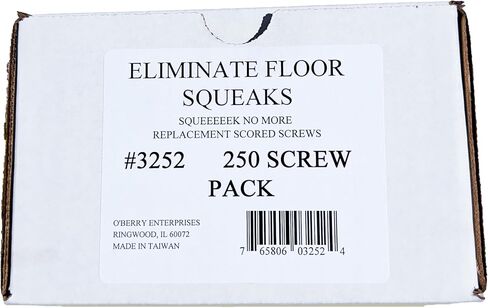 O'Berry Enterprises 3252 Squeeeeek No More Floor Screws 250 per Package (Original Version) (Single Pack) in Saudi Arabia
