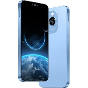 هاتف I16 PROMAX غير مقفل، شاشة HD 6.99 بوصة، هاتف 8+256 جيجابايت مع بطاقة ذاكرة 128 جيجابايت، هاتف خلوي Android 13.0، 108 ميجابكسل و68 كاميرا، زر اختصار الصورة/5G/معرف الوجه/قفل بصمة الإصبع/معرف الوجه (أزرق داكن)