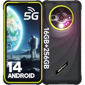 Ulefone Armor X31 Pro 5G Rugged Smartphone (2025), 16GB+256GB/2TB SD, MTK Dimensity 6300 64MP Main Cam + 25MP Night Vision Cam, 6050mAh 6.56 Inch 120Hz Android 14 Cell Phone Dual SIM GPS- Orange