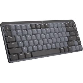 Logitech MX Mechanical Mini Wireless Illuminated Keyboard, Clicky Switches, Backlit, Bluetooth, USB-C, macOS, Windows, Linux, iOS, Android, Metal - Graphite (Renewed)