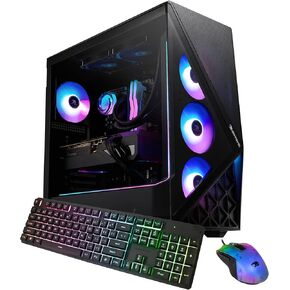 iBUYPOWER Slate Black Gaming PC Desktop Computer Intel Core Ultra 7 265KF CPU, NVIDIA GeForce RTX 5060 8GB GPU, 32GB DDR5 RGB 5200MHz RAM, 2TB NVMe SSD, Windows 11 Home, Keyboard, Mouse - SBI7N5602