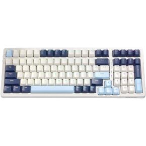 K8 Wireless Mechanical Keyboard Tri-Mode Connectivity 100 Full Key Hot Swappable Effects Gasket Design Compatible with Laptops(Glimmer)