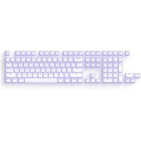Nogi Profile ABS Keycaps White Black Pep Very Peri Compatible with GH60 Poker 87 TKL 104 ANSI Xd64 Bm60 Xd68 Keyboards(Red)