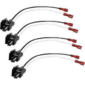 4 PCS DOOR SPEAKER TIRERNANCE ، 72-6512 كابل سلك مكبر الصوت متوافق مع محول محول محول مكبرات الصوت Chrysler