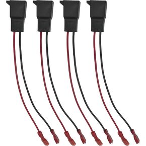 4 PCS Door Speaker Wiring Harness, PC2-805 Audio Speaker Wire Cable Compatible with Renault Nissan Speakers Adapter Connector Adaptor Plug