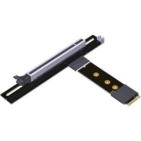 JMT M.2 NGFF NVME إلى PCIE X16 تمديد كبل 64G/BPS لبطاقة رسومات اللوحة الأم STX M.2 (Ultra SSD ، M-Key) تمديد فتحة NVME (25 سم ، K43SM)