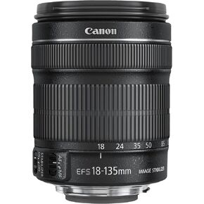 Canon EF-S 18-135mm f/3.5-5.6 is STM Lens in White Box, with 1-Year Canon USA Warranty