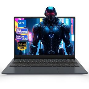 14.1" Laptop, Laptop Computer Core i7 Processor(Up to 2.7GHz), Student Laptop 8GB DDR3 256GB SSD, FHD IPS Laptop PC Wifi5 BT4.2 USB3.0 * 3 Ethernet Port*1 HDMI*1 SD Slot*1 Audio Jack*1