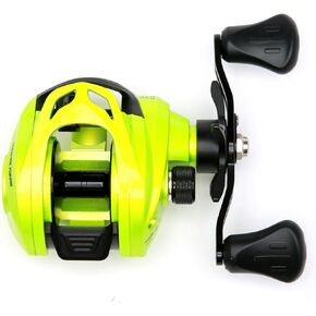 بكرات Baitcasting ، 7.2: 1 بكرة صيد نسبة الأسماك مع نظام الكبح المغناطيسي بكرة الصب للمياه العذبة ، المياه المالحة