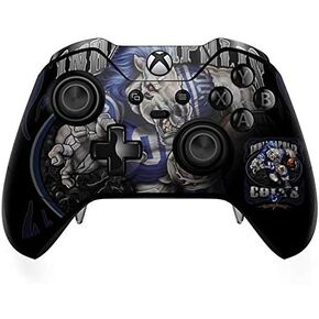 Skinit Skinit Gaming Gaming Skiner مع وحدة التحكم في Xbox One Elite - Colts NFL NFL المرخصة رسميًا للتصميم الخلفي