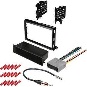 CACHÉ KIT1045 Bundle with Car Stereo Installation Kit for Ford Transit Connect 2012 – 2013 in Dash Mounting Kit, Antenna, Harness for Single or Double Din Radio Receivers (4 Item)