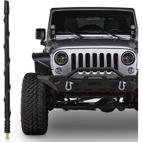 VOFONO 13 Inch Antenna Compatible with 2007-2025 Jeep Wrangler Gladiator JT Rubicon Sahara 4XE Willys Sport Unlimited, Jeep Car Accessories AM FM Radio Antenna Short Replacement Upgrade