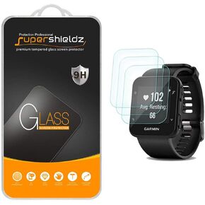Supershieldz (3 Pack) Designed for Garmin Forerunner 35 Tempered Glass Screen Protector, 0.33mm, Anti Scratch, Bubble Free