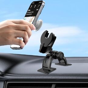 Car Phone Holder for Pop Socket, Dashboard Socket Grip Car Mount Dual Adhesive Base for Any Surfaces, Dash Sockets Phone Mount for Car, Works for iPhone Samsung All Smartphones with Pop Grip