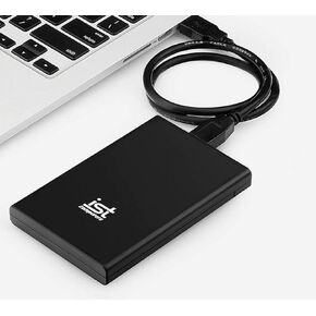 Ultra Slim 1TB Portable External Hard Drive, USB 3.0, Black, Compatible with Mac, PC Computer Desktop Workstation PC Laptop (Black, 1TB)