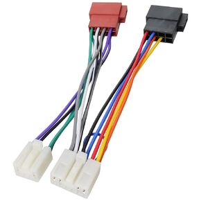 10&6Pin Female to 16Pin ISO Radio Wiring Harness,Male Car Stereo Connector Compatible with Toyota Camry Corolla Prius RAV4 Tundra Tacoma Sienn 4Runner Lexus Scion Subaru Adapter