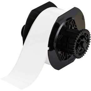 Brady B30C-2250-569-WT 100' Length x 2.25" Width, B-569 Hi-Performance Polyester, White BBP31 Low-Halide Tape