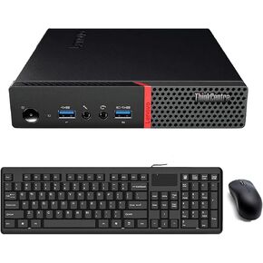 Lenovo ThinkCentre M700 Tiny PC Desktop Computer, Intel i5-6500 3.2GHz, 16GB RAM 256GB SSD, Keyboard, Mouse, USB WiFi, Windows 10 Pro(Renewed)