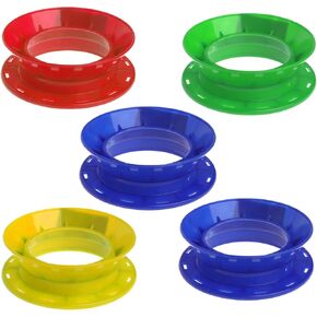 5 Pcs Fishing Line Coiling Plate Wire Winding Rings Reel Plastics Handle Wire Winding Hand Reel Fishing Accessory