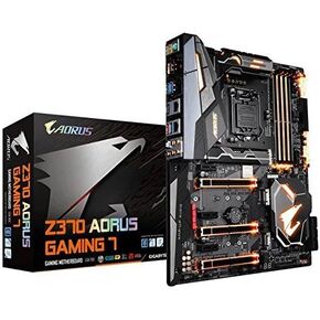 GIGABYTE Z370 AORUS Gaming 7 (Intel LGA1151/ Z370/ ATX/ 3xM.2/ M.2 Thermal Guard / Front USB 3.1 /ESS Sabre DAC /RGB Fusion/ Fan Stop /SLI/ Motherboard) (Renewed)