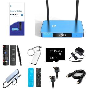 2024 Super New S-5 M-a-x Box with Voice Remote Control, 4GB RAM + 64GB ROM