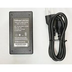 Challenger Cable Sales POE-48-24W-G Power Over Ethernet Injector, 48V Output, 2 Ports