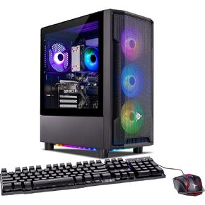 Skytech Gaming Shadow Desktop PC, Intel i5 13400F 2.5 GHz (4.6GHz Turbo), NVIDIA RTX 5060 Ti 8GB, 1TB NVMe SSD, 32GB DDR5 RAM 5200 RGB, 650W Gold PSU, Wi-Fi, Win 11