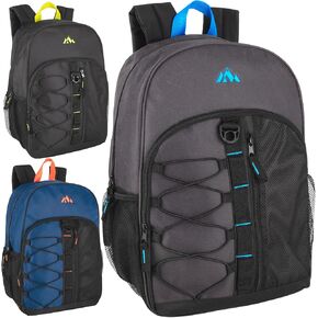 Summit Ridge 24 Pack Backpacks in Bulk for Adults, Commuting, and Traveling Wholesale Backpacks (Men's Colors Pack)