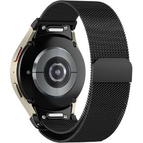 Magnetic Metal Band for Samsung Galaxy Watch 7 6 5 4 FE 40mm 44mm/Galaxy 6 Classic 43mm 47mm/4 Classic 42mm 46mm/5 Pro 45mm,One Click Attachment,No Gap Stainless Steel Milanese Loop Strap Women Men in Kuwait