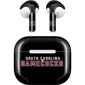 Skinit Decal Audio Skin Compatible with Apple AirPods (3rd Gen, 2021) - Officially Licensed South Carolina Gamecocks Black Design