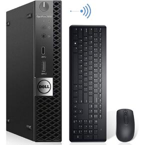 Dell Optiplex 7050 Micro Desktop PC, Intel Quad Core i7-6700T 2.80Ghz,16GB DDR4 256GB NVMe M.2 SSD, AX210 Built-in WiFi 6E Bluetooth 5.2 HDMI Windows 10 Pro Wireless Keyboard & Mouse (Renewed)