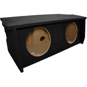 اتصال الصوت الأمريكي متوافق مع Jeep Wrangler 2 Door 2007-Up Dual 12 "Sub Box Subwoofer Supwosure مع AMP Rack