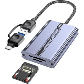 قارئ بطاقة SD 4.0 ، قارئ بطاقة UHS-II USB C SD ، محول 2-in-1 SD/TF ، محول بطاقة الذاكرة USB 3.2 Gen 2 لـ SD 4.0 ، Micro SD ، SDHC ، SDXC ، UHS-I ، UHS-II ، MMC ، RS-MMC والمزيد