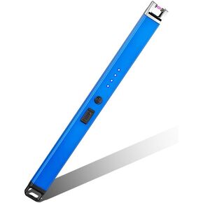 Candle Lighter Electric Arc Lighters for Candle, Long Neck Flameless & Windproof Rechargeable USB, Camping BBQ (Black)