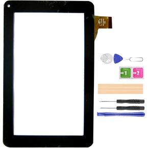 for RCA Voyager RCT6773W22 7" Touch Screen Digitizer Glass Panel Tablet Screen Replacement (Black)