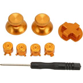 DIY Gamepad Metal Buttons Made of Aluminium, Special Metal ABXY Buttons, D pad Buttons, Mushroom Head for Switch Pro Grip